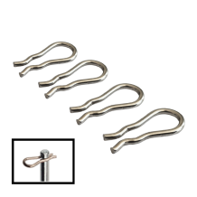 Borgclip (4 stuks) voor borgpen