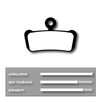 Sram G2 - Sram Guide - Level stealth 4 piston REFILL remblokken organisch, Cyclotech Subzero Kevlar