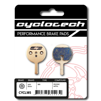 Avid BB5 remblokken sintered, Cyclotech Prodisc Metal