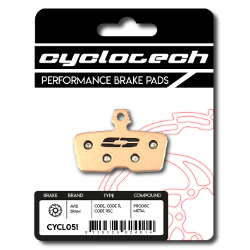 Sram Code - Code R - Code RSC remblokken, sintered. Cyclotech Prodisc Metal