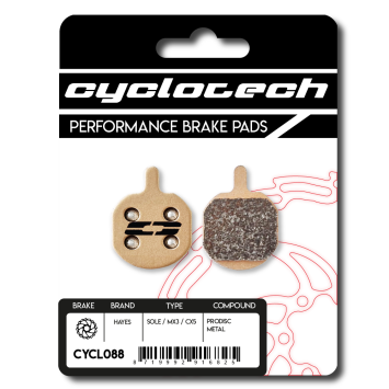 VanMoof remblokken sintered,  Cyclotech Prodisc Metal.