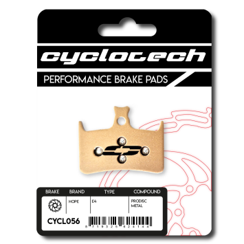 Hope E4 Remblokken sintered, Cyclotech Prodisc Metal.
