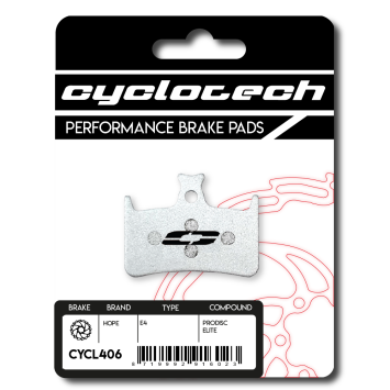 Hope E4 remblokken, Elite. Cyclotech Prodisc Elite