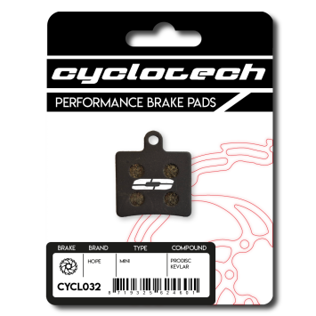 Hope Mini Remblokken organisch, Cyclotech Prodisc Kevlar.
