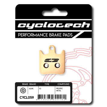 Hope X2 Remblokken sintered, Cyclotech Prodisc Metal.