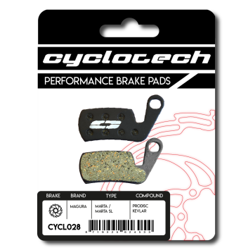 Magura Marta - Marta SL remblokken organisch, Cyclotech Prodisc Kevlar.