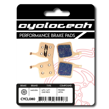 Magura MT5 - MT7 - CT5 8.1 remblokken sintered, Cyclotech Prodisc Metal.