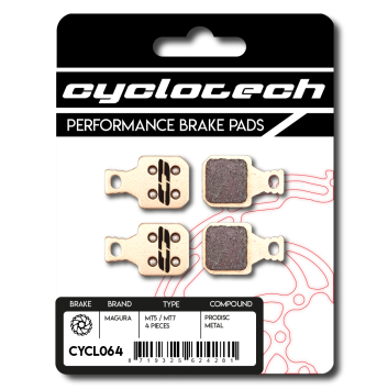 Magura MT5 - MT7 remblokken (4st) sintered, Cyclotech Prodisc Metal.