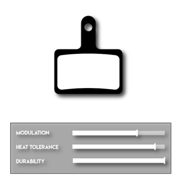 Cyclotech Subzero Metal REFILL remblokken voor o.a. Shimano SLX DEORE BR-M525