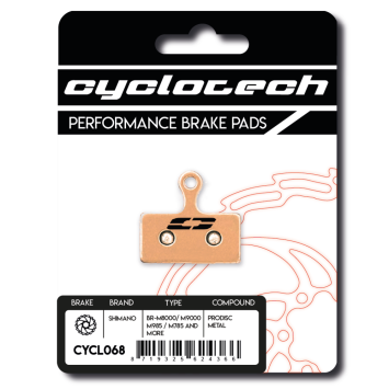 Super duurzame remblokken voor Elvedes MP1000 Postmount, Cyclotech Prodisc Metal