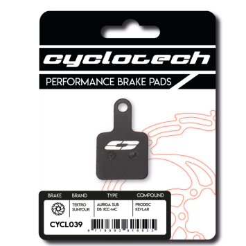 Tektro Volans - Auriga Sub - Auriga E-Sub - Auriga Twin remblokken organisch, Cyclotech Prodisc Kevlar